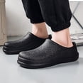 thumbnail image 4 of Chaussures de Chef pour Hommes à Bout Rond Fermé, à Enfiler, Plateforme, Antidérapantes, Résistantes à l'Huile, Imperméables, Confortables, pour le Travail, le Jardin, Infirmières, avec Chaussures de Cuisine Légères et Coussinées, 4 of 8