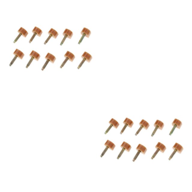 mmirethe Shoe Repair Replacement Dowels High Heel Tips Taps Pads Enhanced Performance Apricot Thick 9mm 9mm Thick Pin 2Set
