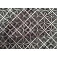 thumbnail image 4 of oneOone Cotton Poplin Black Fabric Diamond Geometric Craft Projects Decor Fabric Printed By The Yard 56 Inch Wide, 4 of 4