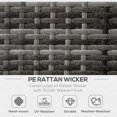 thumbnail image 4 of Outsunny Ensemble de Meubles de Patio 6 Pcs Ensemble de Salle à Manger Extérieur Kaki, 4 of 10