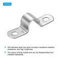 thumbnail image 3 of Unique Bargains 12mm Rigid Pipe Strap Clamp, 10 Pcs 304 Stainless Steel Two Hole U-shape Tube Clip, 3 of 5