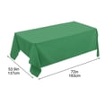thumbnail image 3 of HHBEAUTY Rectangle Vinyl Tablecloth, Waterproof Spillproof Plastic Backed Table Cloth, Wipe Clean Table Cover for Dining, Buffet Parties and Camping (54" x 72"), 3 of 7