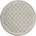 thumbnail image 1 of Safavieh Amherst Tapis Intérieur Extérieur Gris Foncé - Rond 5 Pieds, 1 of 5