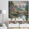 thumbnail image 3 of Design Art - Church in Forest Oil Painting, 3 of 5