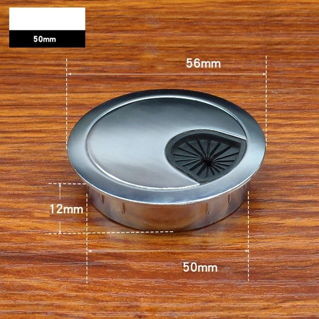 80mm Cable Hole Cover Desk Wire Hole Cover Base Computer Grommet Table Cable Outlet Port Surface Line Box Tidy Wire Cover