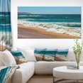 thumbnail image 1 of Ideal Blue Atlantic Beach in Summertime - Seashore Canvas Art Print, 1 of 3