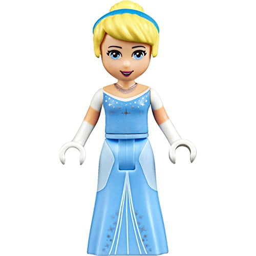 LEGO Princess Friends Minifigurine - Cendrillon Robe de Bal Classique avec Gants Blancs (10729). Cette Figurine LEGO de 2 Pouces de Hauteur Présente une Robe de Bal Bleue Détaillée avec Gants Blancs et un Serre-Tête Assorti. Conçue pour Ressembler au Personnage Emblématique, Elle Est compatible avec les Ensembles LEGO Standards.