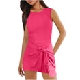 thumbnail image 2 of Timegard Womens Rompers Sleeveless Workout Athletic Zipper Back Pocket Short Jumpsuits Summer Fashion, 2 of 7