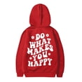 thumbnail image 3 of PMVFHDE Liquidation Chandails en Molleton Mignons à Capuche pour Filles Manches Longues Sweat à Capuche Graphique Pulls Mignons pour Enfants Vêtements pour Filles Rouge,150, 3 of 4