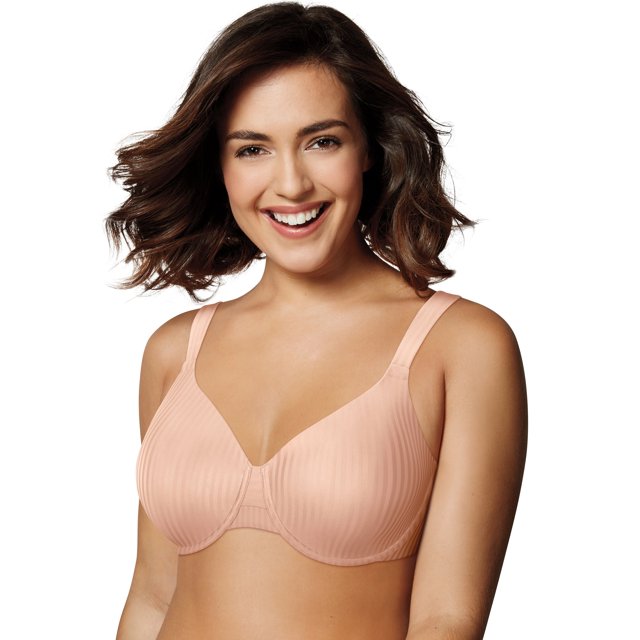 Playtex Secrets Women`s Perfectly Smooth Underwire Bra, 38C, Pink Pirouette