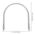 thumbnail image 3 of U Bolt M10 U Shaped Tube Bolt Stainless Steel Round Bend U Bolt For Trailer Boat, 3 of 8