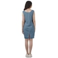 thumbnail image 3 of Moomaya WoMen's Solid Cotton Plus Size Lace Summer Outfit Sleeveless Mini Dress, 3 of 5