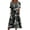 Grey, variant on Meichang Women's Beach Floral Print Dresses with Pockets Short Sleeves Tshirt Sundress Lounge Round Neck Maxi Dress Pleated Flowy Tunic Comfy Vacation Sundresses