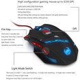thumbnail image 2 of Souris de Jeu, Souris de Jeu Optique Laser, Souris de Jeu Optique 9200dpi Pc Gamer avec Dpi Réglable, 8 Poids Pcs., Éclairage Led, 8 Boutons, Usb Câblé, Grand, Droitier, 2 of 7