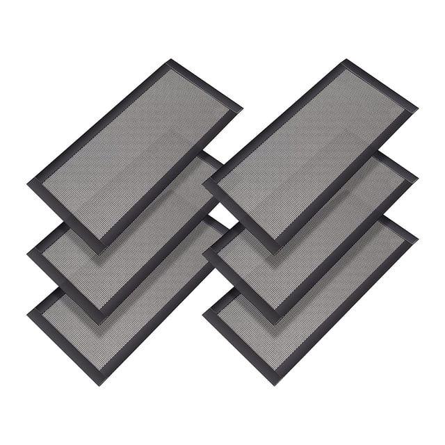 Vrorvz Magnetic PVC Floor Vent Cover Set of 6 Rectangular Ventilation Screen Protectors Easy Attach Trap for Debris Keeps Out Prevents Items from Falling Long Lasting Plastic Material