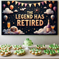 thumbnail image 3 of Decorative Design Retirement Party Banner Starry Theme Retirement Celebration Balloon Champagne Backdrop for Retirement Party Indoor Decoration Photo Opportunity, 3 of 5