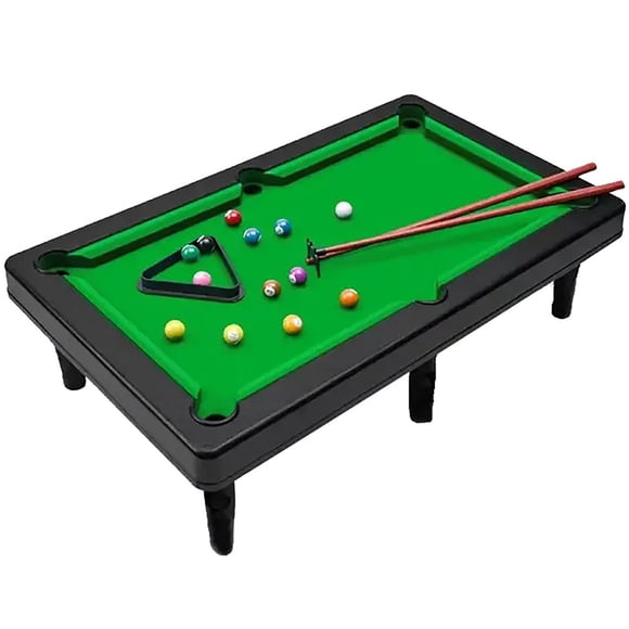 Bamboohart Mini Table de Billard Bureau à Domicile Jeux Anti-Stress Mini Table de Billard de Table de Bureau Billard de Snooker Jeu avec 2 Bâtons et Balles pour Enfants Adultes Chambre en Résidence