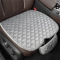 thumbnail image 2 of 1pc Car Seat Cushion Premium Silk Wadding Non-Slip Rubber Bottom With Storage Pouch Car Seat Pad Universal, 2 of 5