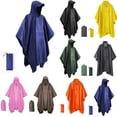 thumbnail image 1 of Paquet Familial de Ponchos, Ponchos de Pluie pour Adultes, Imperméable Léger Imperméable Unisexe, 1 Pcs Ponchos Réutilisables Imperméables avec Capuchon et Poches, Ponchos de Pluie pour Femmes Hommes Vert 55x82.7 Po, 1 of 8