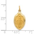 thumbnail image 3 of 14K Yellow Gold Miraculous Medal Charm, 3 of 3