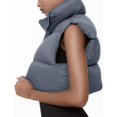 thumbnail image 4 of ORUYROP Veste Courte à Col Montant avec Fermeture Éclair pour Femmes, 4 of 7