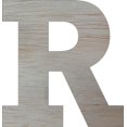 thumbnail image 1 of Wooden Block Letters, Unfinished 4'' Rockwell R, Craft, 1 of 1
