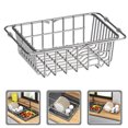 thumbnail image 3 of Dish Drainer Rack Expandable Dish Drying Rack Utensil Drying Holder Stainless Steel Sink Drying Rack, 3 of 8