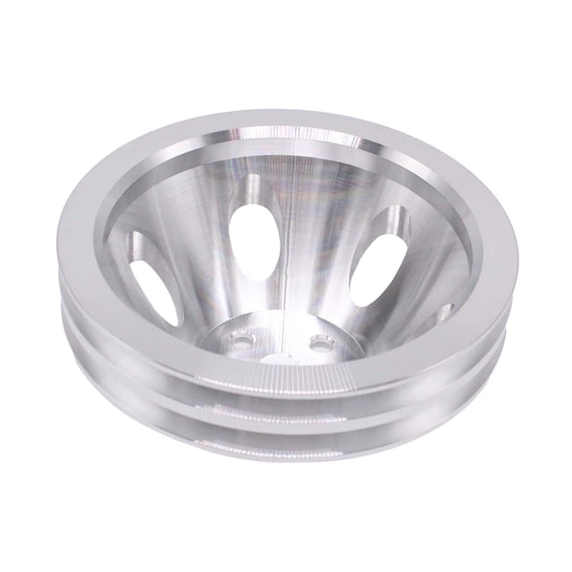 segolike Short Water Pump Pulley Accessories Repalcement for Chevy 1965-1968 silver