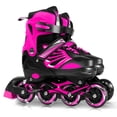 thumbnail image 2 of Patins à Roues Alignées Réglables Lumineux avec Roues vers le Haut pour Filles et Garçons Adolescents Patins à Roues Alignées, 2 of 7