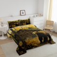 thumbnail image 3 of Erosebridal Literie Faune Ours Ensemble de Couette Simple, Couette Rustique Ferme, Décor Animalier, Réversible, 3 of 8