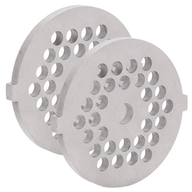 Stainless Steel Grinding Plate for 5# Meat Grinder or B Type Meat Grinder, Round Hole, High Hardness, Durable, for Grinding Garlic, Ginger, Pepper, Vegetables, Meat, Easy to