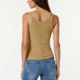 thumbnail image 5 of Yuyuzo Plus Size Tank Tops for Women Ribbed Knit Sleeveless Crop Tops Round Neck Slim Fitted Soft Base Layer Camis Tees, 5 of 5