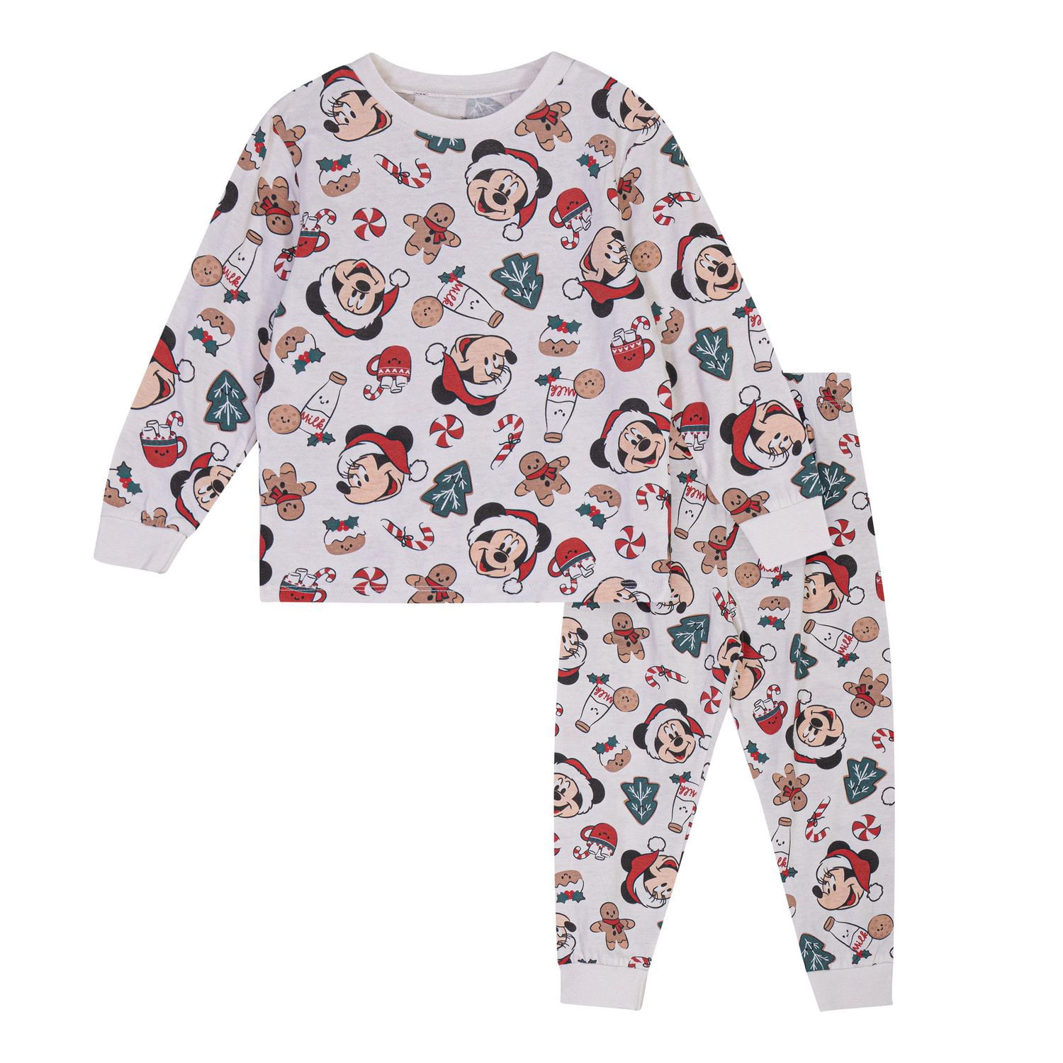 Disney Mickey Mouse Baby & Toddlers’ 2-piece Holiday Pajama Set ...