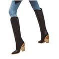 thumbnail image 3 of Babysbule Boots for Women Cearance Women's Wedges Pointed Toe Comfortable Embroidered Rodeo Cowboy Boots, 3 of 6