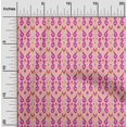 thumbnail image 1 of oneOone Polyester Lycra Fabric Stripe & Swirl Ikat Printed Fabric 1 Yard 56 Inch Wide, 1 of 4