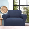 thumbnail image 2 of PiccoCasa Housse Extensible pour Sofa, Lavable, Housses de Meubles pour Chiens, Bleu Marine, Petit, 2 of 7