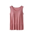 thumbnail image 1 of FAIWAD Débardeur d'Été pour Femmes Pyjama Sans Manches Vêtement de Nuit Col Rond Confortable Basique avec Coussinet de Poitrine, 1 of 3