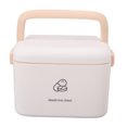 thumbnail image 1 of Medicine Box, Thickened PP First Aid Safe Medication Storage Box Container with Removable Tray & Portable Handle, Family Emergency Medicine Kit Case Organizer, 1 of 7