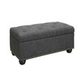 thumbnail image 5 of Convenience Concepts Designs4Comfort 7th Avenue Storage Ottoman in Gray Fabric, 5 of 5