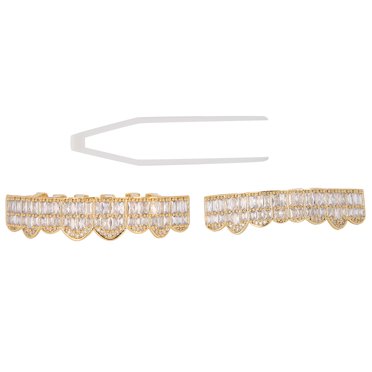 Dents Bling Dents Glacées Ensemble de Dents de Gril Hip-Hop Grils pour Dents Glacées Décoration pour Dents pour Hommes Femmes
