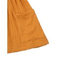 thumbnail image 4 of Gupgi Girls  Fly Sleeve Dress Solid Color Round Collar Single-breasted Dresses, 4 of 9