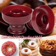 thumbnail image 4 of Donut Mold, Food Grade, Dessert Donut Maker, DIY Cake Kitchen Tool, Flower Baking, Suitable for Dessert, Red Plastic Kitchenware, 4 of 8