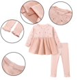 thumbnail image 1 of Robe d'Automne Hiver pour Bébé Fille Robe en Velours Côtelé Manches Longues pour 1-8 Ans, 1 of 5
