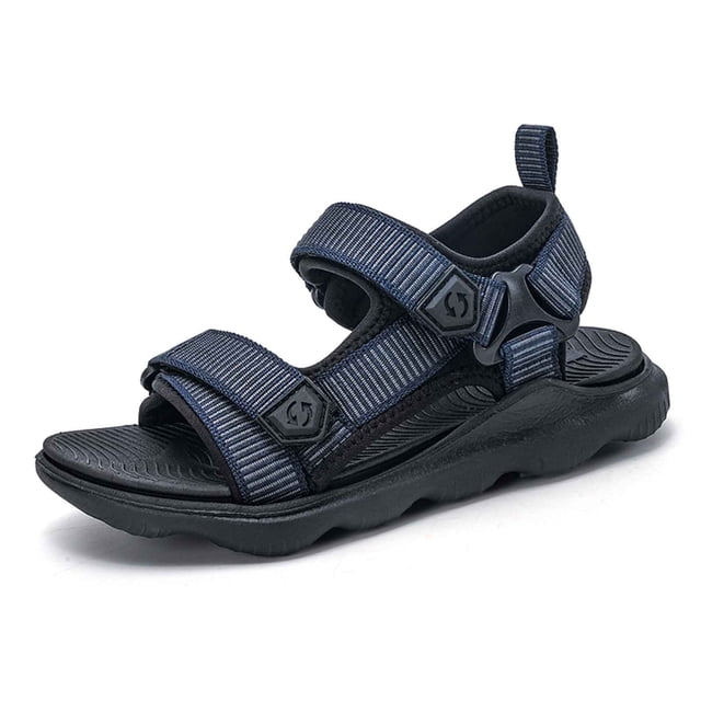 Sandales pour Garçons Préados pour Activités de Plein Air, Tenue Décontractée, Design Fixe, Chaussures d'Été Durables pour Enfants, Taille 11-11,5t