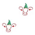 thumbnail image 4 of Wweixi Functional Accessories Christmas Wine Bottle And Glass Holder Versatile green hat 2Set, 4 of 6