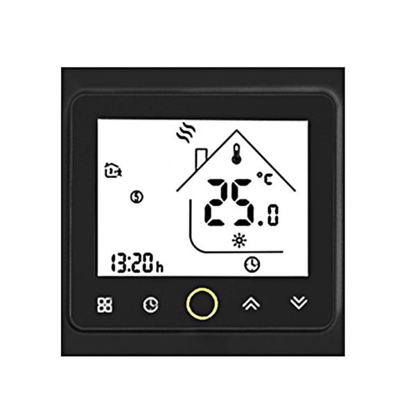 Intellight Smart Thermostat 5A Home Water/Gas Boiler Thermostat Without Wi-Fi - Black