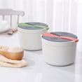 thumbnail image 1 of Microwave Rice Cooker  2L Microwave Cookware  7.3x7.3x5.1in Rice Steamer  Household Steam Pot  Microwave Rice and Pasta Cooker Portable Oven Rice Maker Set Kitchen Cookware(Green), 1 of 9