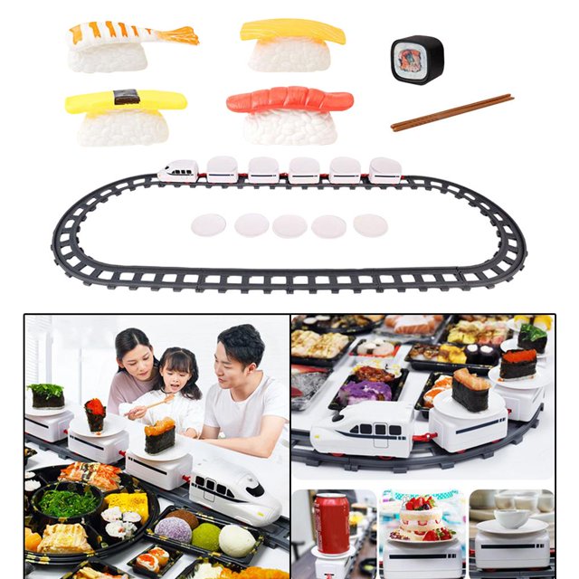Sushi Roting Train Train Toy Railroad Kids Trains Roting Bar Home, Train Around