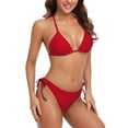 thumbnail image 1 of Charmo Bikini Maillot de Bain pour Femmes Deux Pièces Haut Bouton, 1 of 6