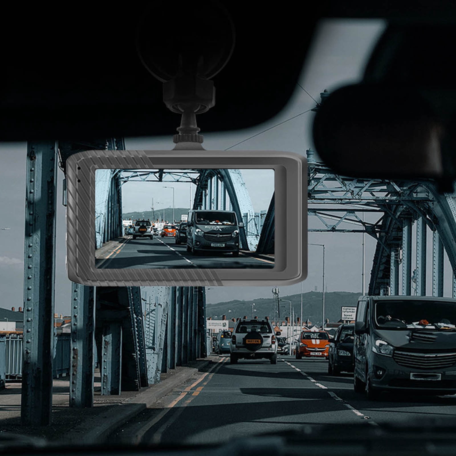 Chmadoxn 3-inch 140 ° Wide Angle WDR Dash Cam HD 1080P Night Vision Automatic Circulation Lens Car Mounted Camera Sensing Mobile Monitoring Dash Cam